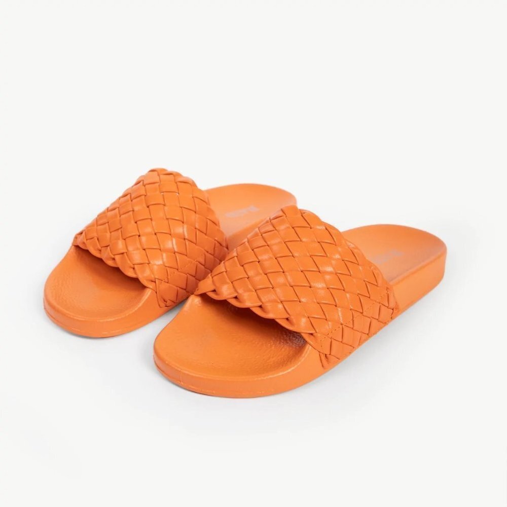 RAID Farley Woven-Strap Slides Orange